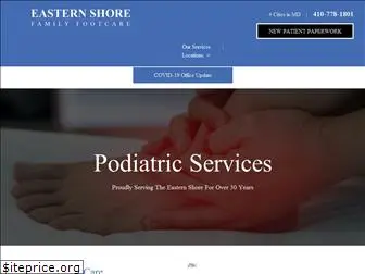 easternshorefamilyfootcare.com