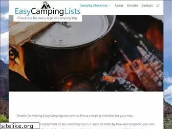 easycampinglists.com