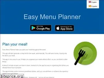 easymenuplanner.app