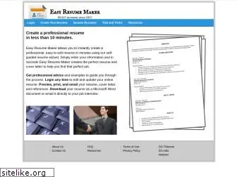 easyresumemaker.com