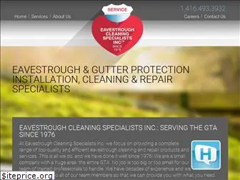 eavestroughcleaningspecialists.com