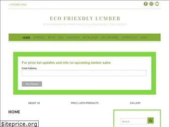 ecofriendlylumber.com