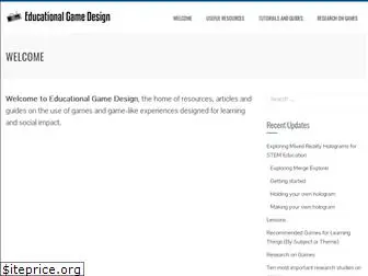 educationalgamedesign.com