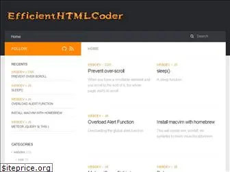 efficienthtmlcoder.com