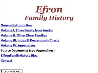 efronfamilyhistory.com