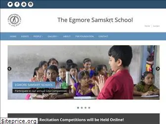 egmoresamskrtschool.com