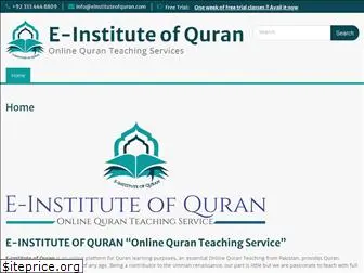 einstituteofquran.com