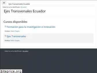 ejestransversalesecuador.com