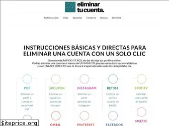 eliminartucuenta.com