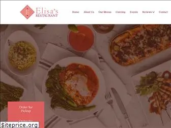 elisasrestaurant.com