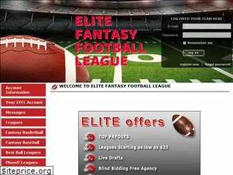 elitefantasyfootballleague.com