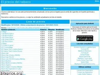 www.elpreciodeltabaco.com