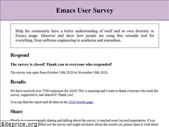 emacssurvey.org