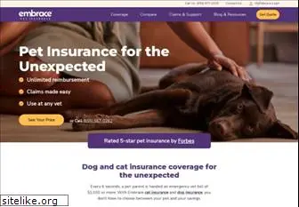 embracepetinsurance.com