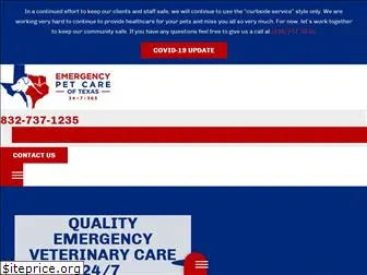 emergencypetcareoftexas.com