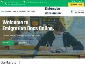 emigrationdocsonline.com