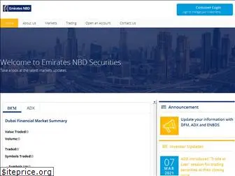 emiratesnbdsecurities.com