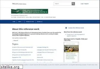 encyclopediaofappliedlinguistics.com