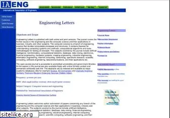 engineeringletters.com