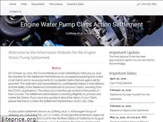 enginewaterpumpsettlement.com