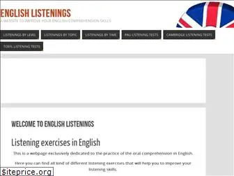 englishlistenings.com