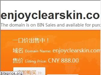 enjoyclearskin.com