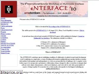 enterface10.science.uva.nl