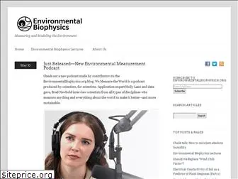 environmentalbiophysics.org
