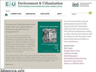 environmentandurbanization.org