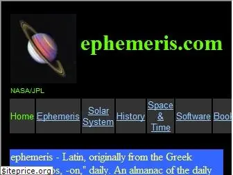 ephemeris.com