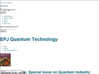 epjquantumtechnology.com