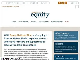equitynationaltitle.com