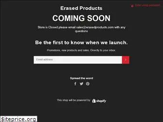 erasedproducts.com