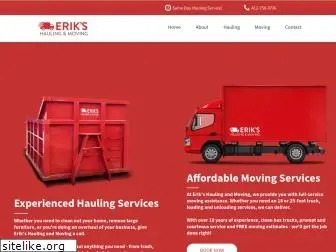 erikshaulingandmoving.com