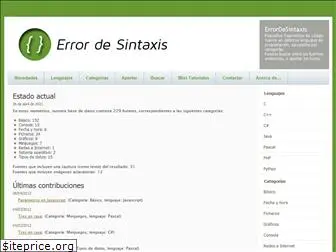 errordesintaxis.es