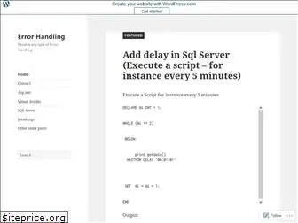 errorhandlinginskills.wordpress.com