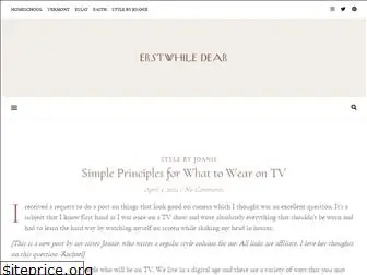 erstwhiledear.com