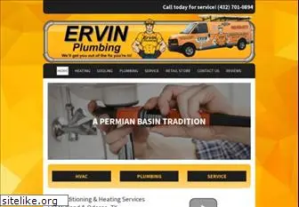 ervinplumbing.com