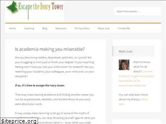 escapetheivorytower.com