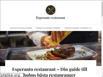 esperantorestaurant.se