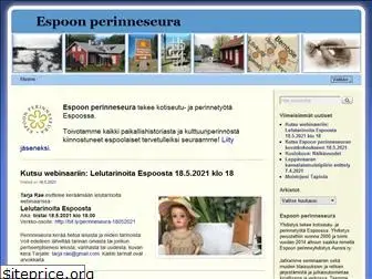 espoonperinneseura.net