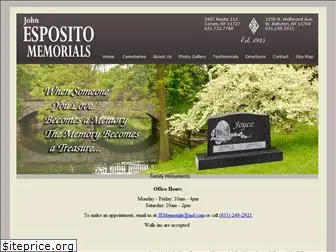 espositomemorials.com