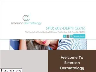 estersondermatology.com