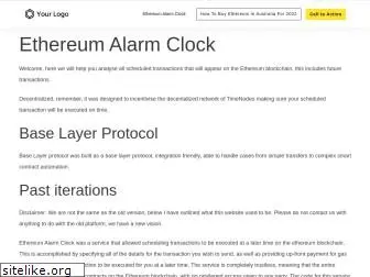 ethereum-alarm-clock.com