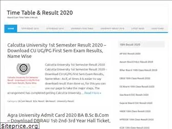etimetableresult.in