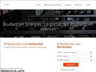 etudiant-en-sciences.fr
