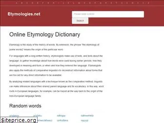 etymologies.net