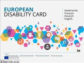 eudisabilitycard.be