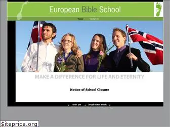 europeanbibleschool.com