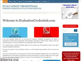 evaluationcredentials.com